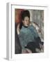 Portrait of Elena Carafa, C. 1875-Edgar Degas-Framed Giclee Print