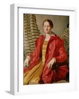 Portrait of Eleonora Da Toledo (1519-74), circa 1550s-Agnolo Bronzino-Framed Giclee Print