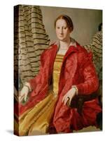 Portrait of Eleonora Da Toledo (1519-74), circa 1550s-Agnolo Bronzino-Stretched Canvas