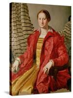 Portrait of Eleonora Da Toledo (1519-74), circa 1550s-Agnolo Bronzino-Stretched Canvas