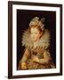 Portrait of Eleonora De Gonzaga Mantua (1598-1655) as a Child-Frans II Pourbus-Framed Giclee Print