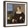 Portrait of Eleonora Gonzaga Della Rovere, 1536 (Oil on Canvas)-Titian (c 1488-1576)-Framed Giclee Print