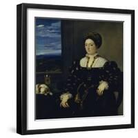 Portrait of Eleonora Gonzaga Della Rovere-Titian (Tiziano Vecelli)-Framed Giclee Print