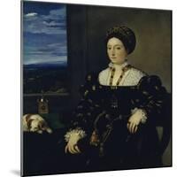 Portrait of Eleonora Gonzaga Della Rovere-Titian (Tiziano Vecelli)-Mounted Giclee Print