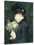 Portrait of Eleonora Tommasi-Silvestro Lega-Stretched Canvas