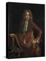 Portrait of Elias Ashmole-John Riley-Stretched Canvas