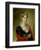 Portrait of Elisa Baciocchi-Joseph Franque-Framed Giclee Print