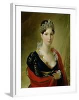 Portrait of Elisa Baciocchi-Joseph Franque-Framed Giclee Print