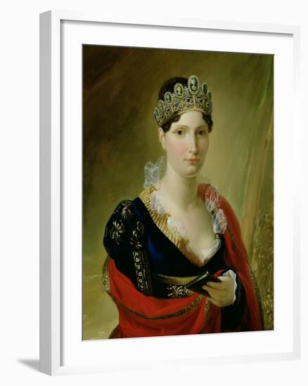 Portrait of Elisa Baciocchi-Joseph Franque-Framed Giclee Print