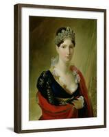 Portrait of Elisa Baciocchi-Joseph Franque-Framed Giclee Print