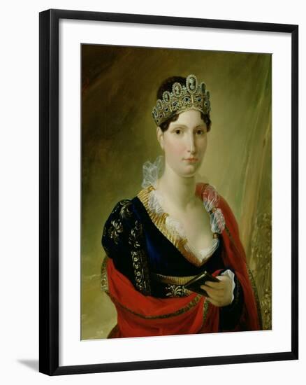 Portrait of Elisa Baciocchi-Joseph Franque-Framed Giclee Print