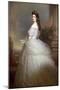 Portrait of Elisabeth De Wittelsbach (1837-1898) (Sissi), Imperator of Austria (1854-1898) and Quee-Franz Xaver Winterhalter-Mounted Giclee Print