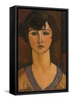 Portrait of Elisabeth Fuss-Amore-Amedeo Modigliani-Framed Stretched Canvas