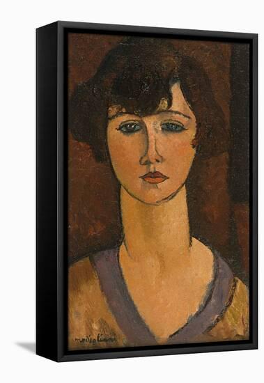 Portrait of Elisabeth Fuss-Amore-Amedeo Modigliani-Framed Stretched Canvas