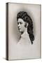 Portrait of Elisabeth of Austria called Sissi, Empress of Austria and Queen consort of Hungary-French Photographer-Stretched Canvas