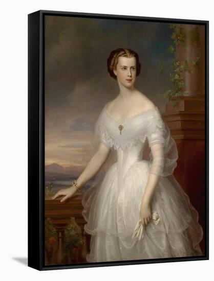 Portrait of Elisabeth of Bavaria-Franz Schrotzberg-Framed Stretched Canvas
