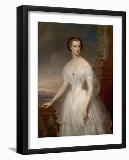 Portrait of Elisabeth of Bavaria-Franz Schrotzberg-Framed Giclee Print