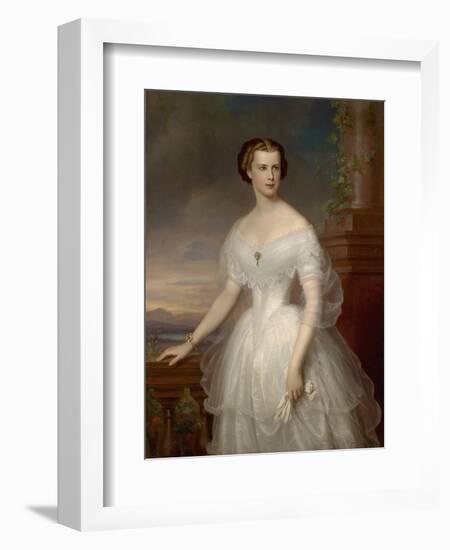 Portrait of Elisabeth of Bavaria-Franz Schrotzberg-Framed Giclee Print