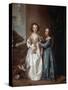 Portrait of Elizabeth and Philadelphia Wharton, 1640-Sir Anthony Van Dyck-Stretched Canvas