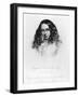 Portrait of Elizabeth Barrett Browning (1806-61) in 1859, Engraved by G. Cook-Field Talfourd-Framed Photographic Print