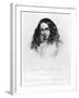 Portrait of Elizabeth Barrett Browning (1806-61) in 1859, Engraved by G. Cook-Field Talfourd-Framed Photographic Print
