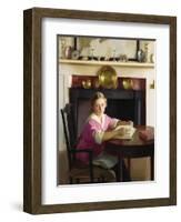 Portrait of Elizabeth Blaney, 1916-William McGregor Paxton-Framed Giclee Print