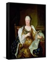 Portrait of Elizabeth Charlotte of Bavaria, Duchess of Orleans-Hyacinthe Rigaud-Framed Stretched Canvas
