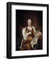 Portrait of Elizabeth Charlotte of Bavaria, Princess Palatine by Hyacinthe Rigaud-null-Framed Giclee Print