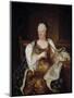Portrait of Elizabeth Charlotte of Bavaria, Princess Palatine by Hyacinthe Rigaud-null-Mounted Giclee Print