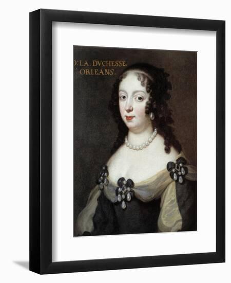 Portrait of Elizabeth Charlotte, Princess Palatine-null-Framed Giclee Print