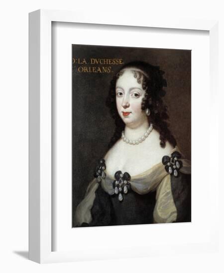 Portrait of Elizabeth Charlotte, Princess Palatine-null-Framed Giclee Print