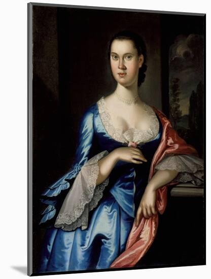 Portrait of Elizabeth Chew Smith, 1762-John Hesselius-Mounted Giclee Print