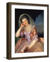 Portrait of Elizabeth Hervey (1733-1800) (Oil on Canvas)-Anton von Maron-Framed Giclee Print