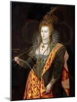 Portrait of Elizabeth I of England, in Ballet Costume as Iris-George Peter Alexander Healy-Mounted Giclee Print