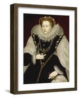 Portrait of Elizabeth I-Georg Gower-Framed Giclee Print