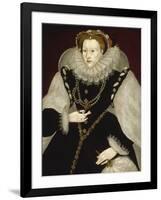 Portrait of Elizabeth I-Georg Gower-Framed Giclee Print