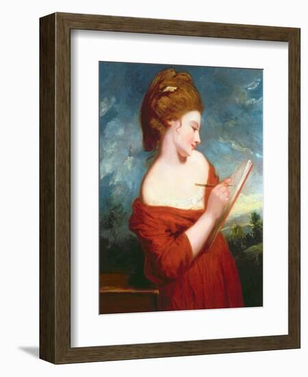 Portrait of Elizabeth Johnson, C.1780-Sir Joshua Reynolds-Framed Giclee Print