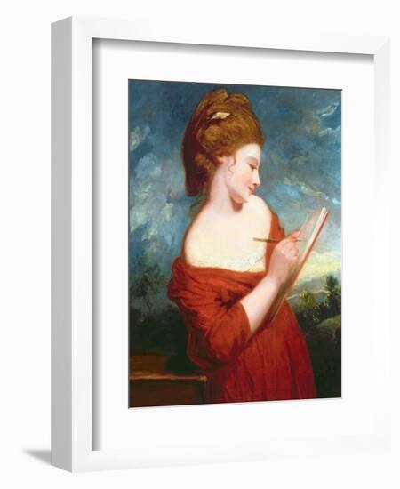 Portrait of Elizabeth Johnson, C.1780-Sir Joshua Reynolds-Framed Giclee Print