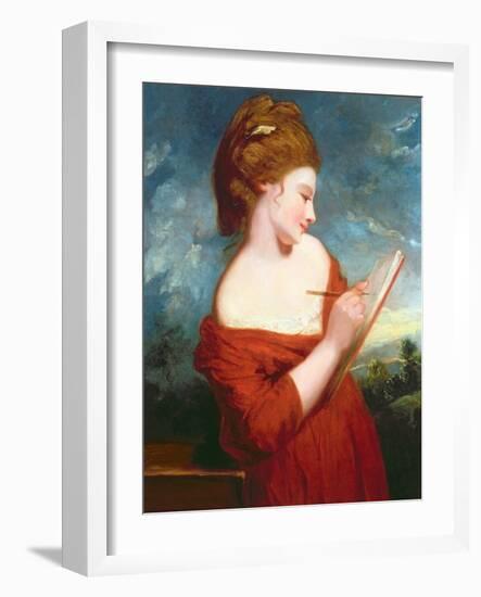 Portrait of Elizabeth Johnson, C.1780-Sir Joshua Reynolds-Framed Giclee Print