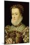 Portrait of Elizabeth of Austria Queen of France, circa 1570-Francois Clouet-Mounted Giclee Print