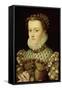 Portrait of Elizabeth of Austria Queen of France, circa 1570-Francois Clouet-Framed Stretched Canvas