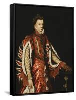 Portrait of Elizabeth of Valois, Queen of Spain-Antonis Mor-Framed Stretched Canvas
