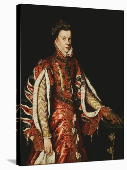 Portrait of Elizabeth of Valois, Queen of Spain-Antonis Mor-Stretched Canvas