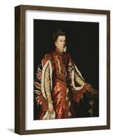 Portrait of Elizabeth of Valois, Queen of Spain-Antonis Mor-Framed Giclee Print