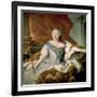 Portrait of Elizabeth Petrovna Empress of Russia, circa 1750-null-Framed Giclee Print