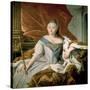 Portrait of Elizabeth Petrovna Empress of Russia, circa 1750-null-Stretched Canvas