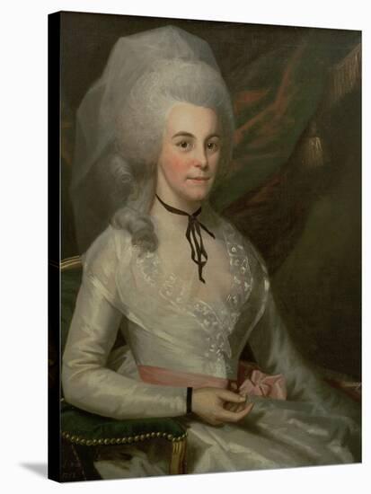 Portrait of Elizabeth Schuyler Hamilton, Wife of Alexander Hamilton (1757-1804)-Ralph Earl Or Earle-Stretched Canvas