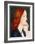 Portrait of Elizabeth Siddal, in Profile to the Right-Dante Gabriel Rossetti-Framed Giclee Print