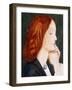 Portrait of Elizabeth Siddal, in Profile to the Right-Dante Gabriel Rossetti-Framed Giclee Print