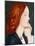 Portrait of Elizabeth Siddal, in Profile to the Right-Dante Gabriel Rossetti-Mounted Giclee Print